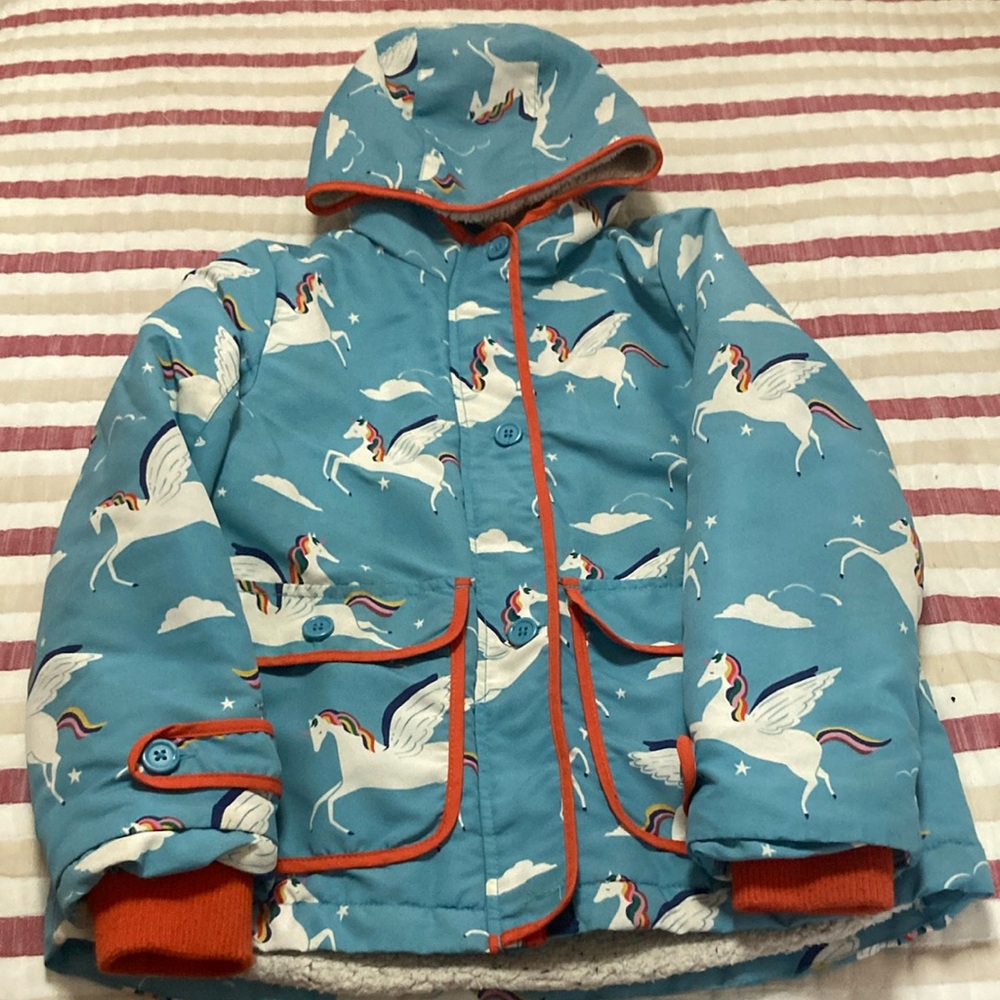 Mini Boden unicorn jacket